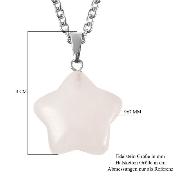 Opalit und Rosenquarz Anh&auml;nger mit Kette in Silberton image number 4