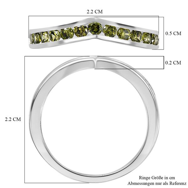 LUSTRO STELLA Peridot Zirkonia Ring image number 7