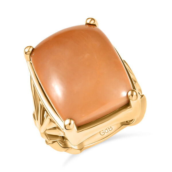 Oregon Karamell Opal Ring Messing (Gr&ouml;&szlig;e 19.00) ca. 17,28 ct image number 3