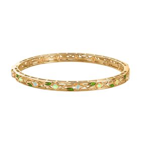 AA natürlicher, äthiopischer Welo Opal-Armreif, 19 cm - 1,41 ct.
