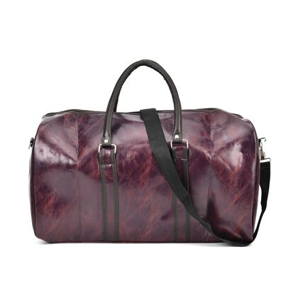Stylische XL-Reisetasche - Vielseitige Tasche, Ma&szlig;e 50x26x28cm, Burgund