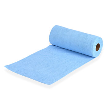 Wiederverwendbare Abrei&szlig;-Mikrofaserrolle, 30x30cm, Hellblau