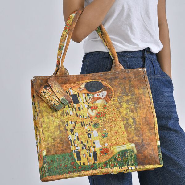 2er Set Shopper und Geldb&ouml;rse - Der Kuss Gem&auml;lde image number 12