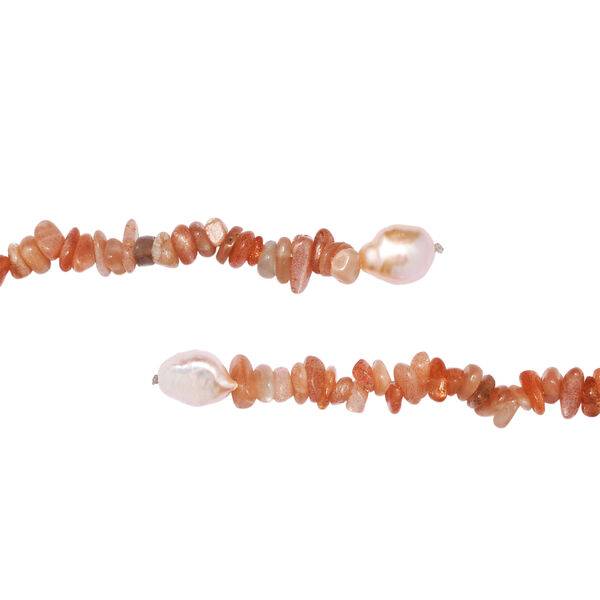 Sonnenstein, S&uuml;&szlig;wasser Perle Halskette ca. 203 cm image number 5