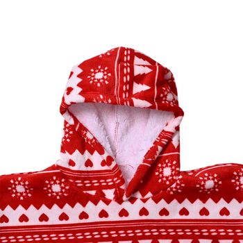 Doppellagiger Hoodie mit Tasche, Rot