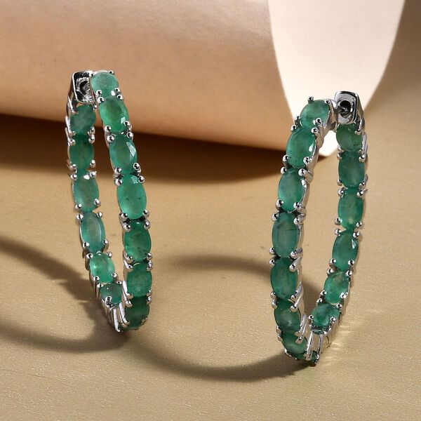 Kagem sambische Smaragd-Creolen - 6,05 ct. image number 2