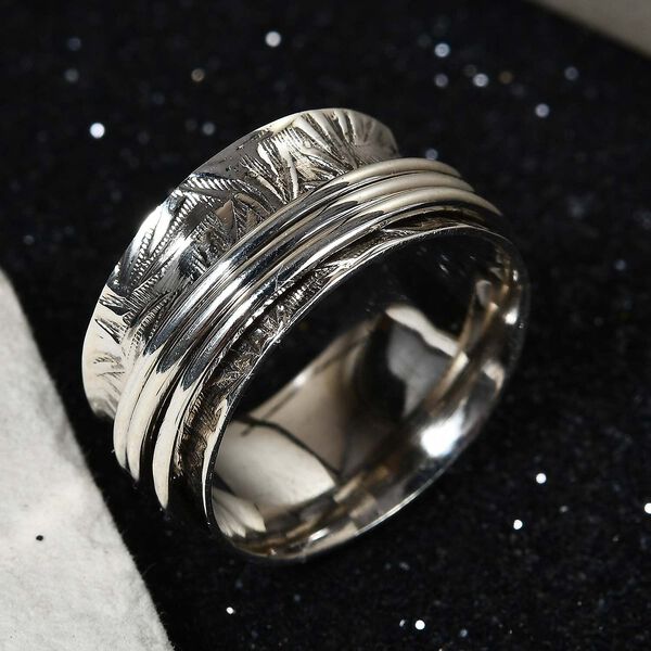 925 Silber Spinning Ring image number 1