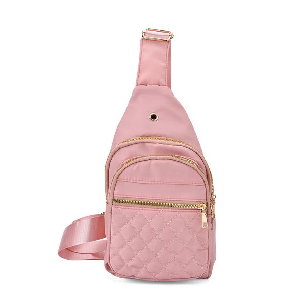 Anti-Diebstahl-Tasche, Wasserdicht mit RFID-Schutz, Kopfhörerausgang, 4 Reißverschlussfächer, verstellbarer Schultergurt, 17x7,5x30 cm, Marineblau