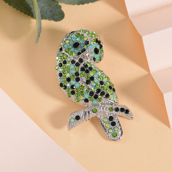 Mehrfarbiger Kristall Brosche image number 2