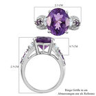 Lusaka Amethyst und Zirkon-Ring - 4,85 ct. image number 6