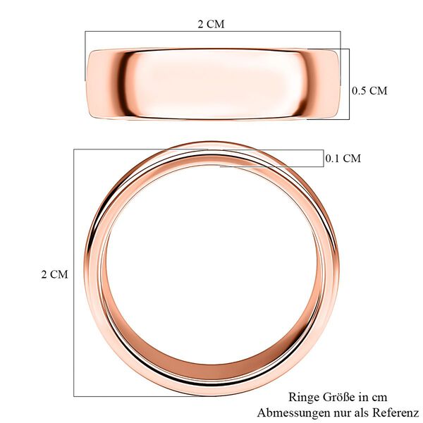 Klassischer Komfort-Bandring, Gelbgold Vermeil image number 6