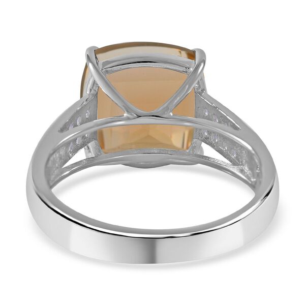 Citrin und Zirkon Cocktail Ring - 9,17 ct. image number 4