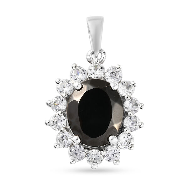 Elite Shungit und Zirkon Anhänger - 4,31 ct. image number 0