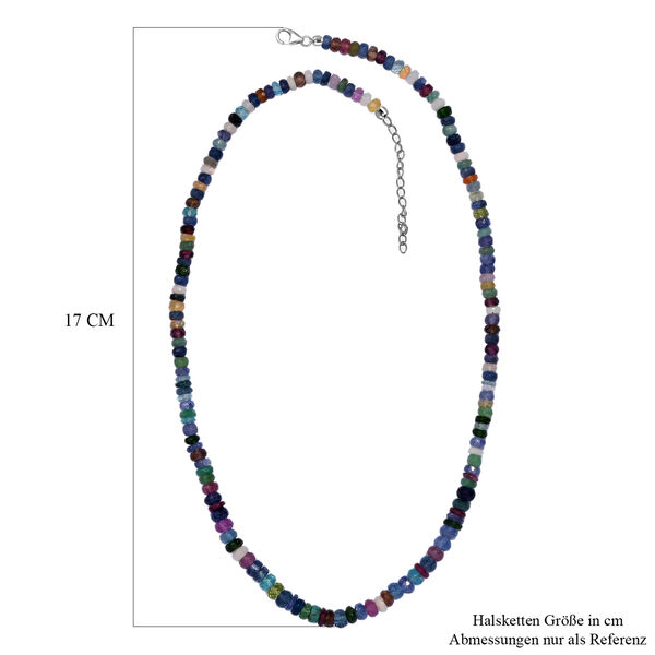 Multi-Edelstein-Halskette, 45 cm - 105 ct. image number 5