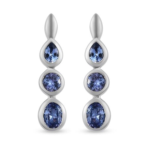 Tansanit Ohrhänger in Silber 1,31 Ct image number 0
