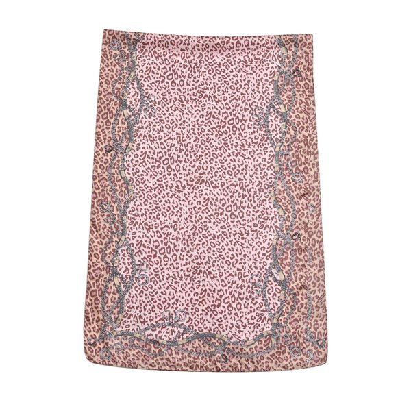 LA MAREY Maulbeer-Seidenschal, Leopard image number 2