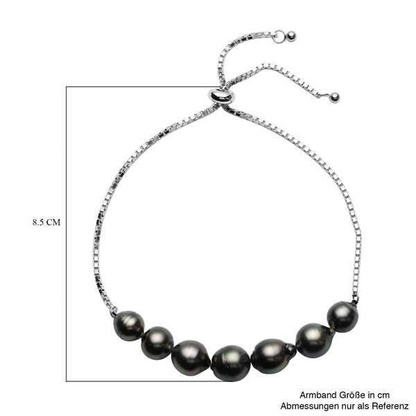 Tahiti Perlen-Armband in Silber image number 4