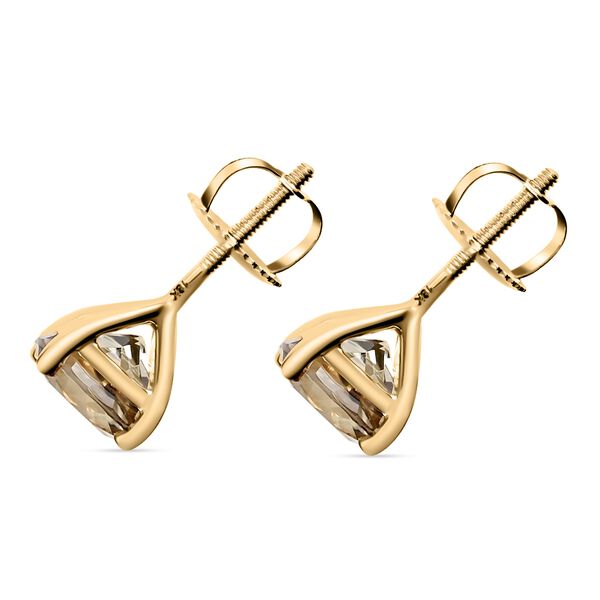 ILIANA AAA Turkizit-Ohrstecker, 750 Gelbgold ca. 3,00 ct image number 3