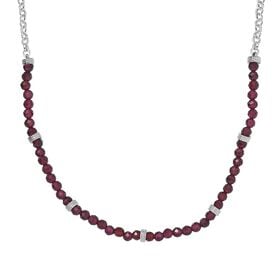 Rote Granat Halskette, 45 cm  20 ct.