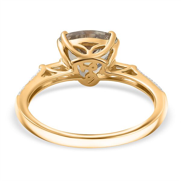 AAA Turkizit, Weißer Diamant Ring 585 Gold (Größe 17.00) ca. 1,99 ct image number 4