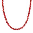 Rote Murano-Stil Glas Halskette ca. 50 cm+ 5 cm Extender
