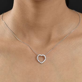 VS Diamant Herz Anh&auml;nger in 950 Platin - 0,42 ct.