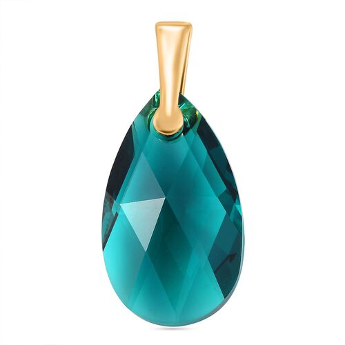 J Francis gefertigt mit SWAROVSKI- Smaragd Swarovski Kristall Anhänger image number 0