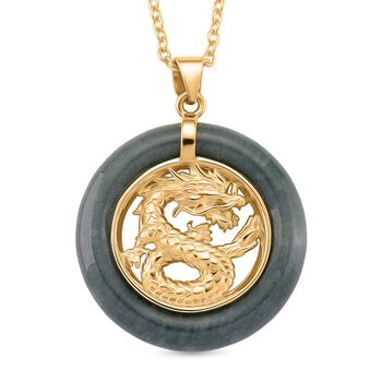 Nat&uuml;rlicher Olmek Jadeit Anh&auml;nger mit 50cm Kette - 6 ct.