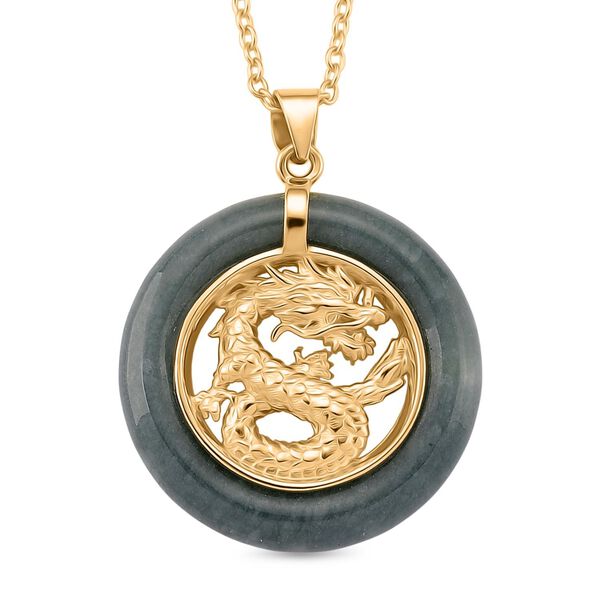 Nat&uuml;rlicher Olmek Jadeit Anh&auml;nger mit 50cm Kette - 6 ct.