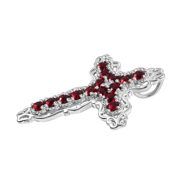 J Francis gefertigt mit SWAROVSKI- Siam Farbe Swarovski Kristall Anhänger image number 4