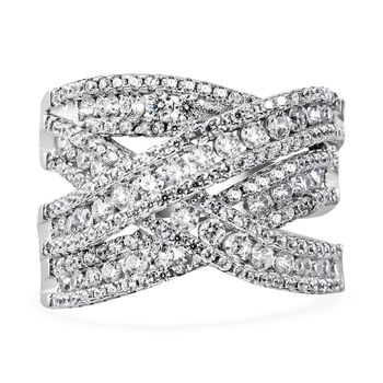 LUSTRO STELLA wei&szlig;er Zirkonia-Ring - 3,41 ct.