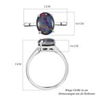 Boulder Opal Triplett-Ring, 925 Silber  ca. 1,77 ct image number 6