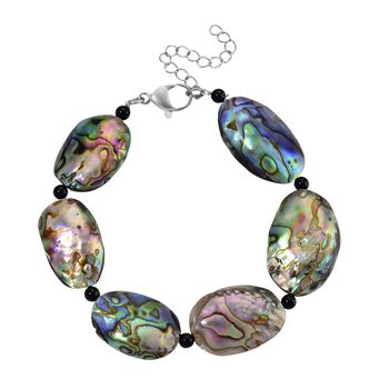 Abalone Muschel Armband ca. 23 cm mit 5 cm Extender, Reine Legierung