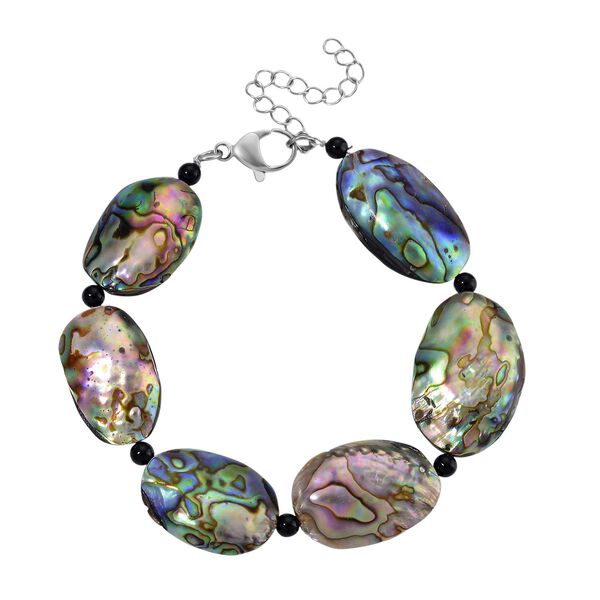 Abalone Muschel Armband ca. 23 cm mit 5 cm Extender, Reine Legierung