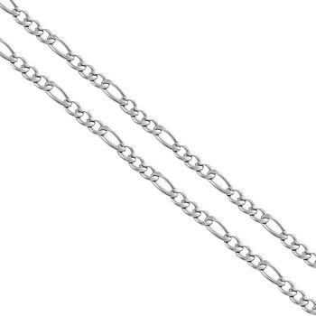 316L Edelstahl Figaro-Halskette, ca. 49.5 cm, ca. 10,00g