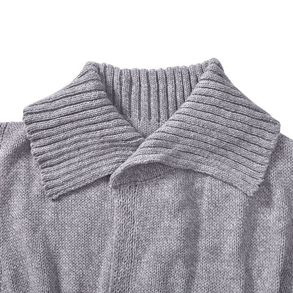 Weste mit Kragen, Melange grau image number 3