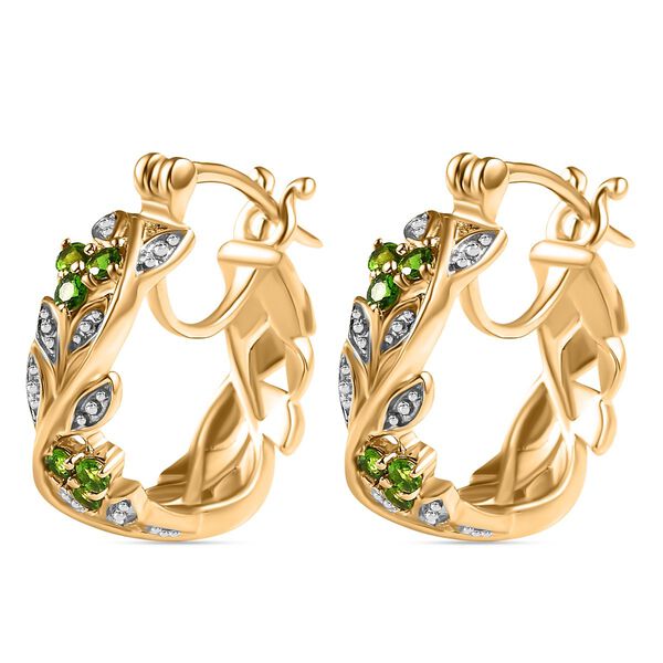 ALLORO AA Natürliche Chromdiopsid-Ohrringe - 0,47 ct. image number 6