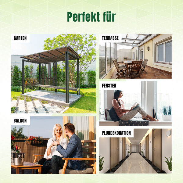 Handbemalter Glas-Sonnenf&auml;nger, Vogel-und-Schmetterling-Design, 11,5&times;11,5cm, Mehrfarbig image number 4