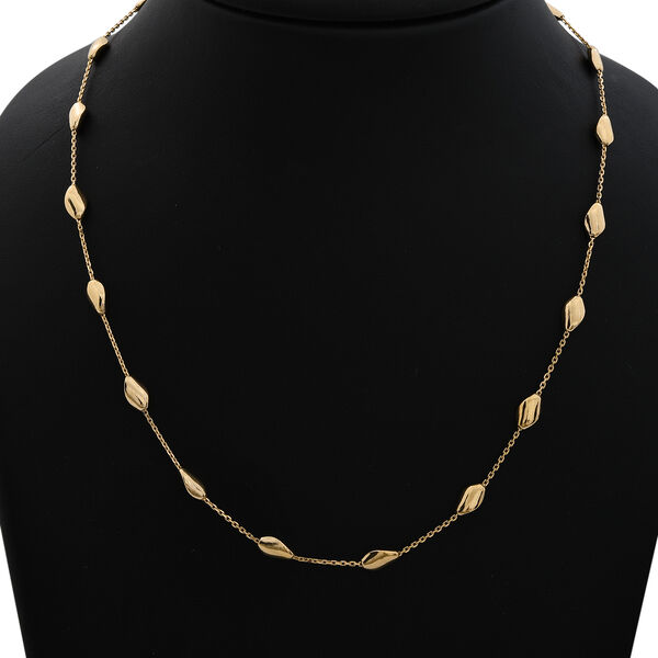 Barrel bead Kette in vergoldetem Silber image number 2