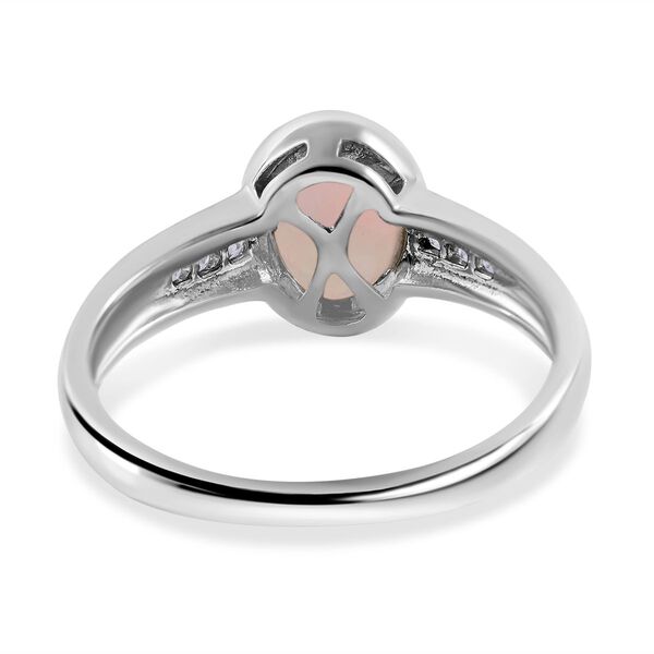 Nat&uuml;rlicher, &auml;thiopischer Welo Opal und Zirkon-Ring - 0,90 ct. image number 3