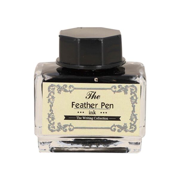 Antikes Federstift-Set mit Pfauenfeder image number 4