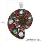 Royal Bali Kollektion - Abalone Muschel, Perlmutt und Ammonit Anhänger 925 Silber image number 4