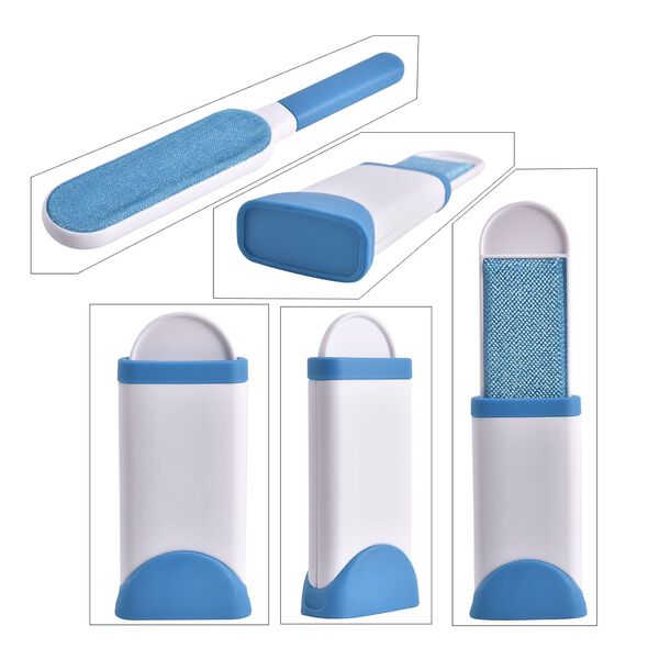 2er-Set Fusselrolle, 32x8x5 cm + 13x6x3 cm, Blau image number 7