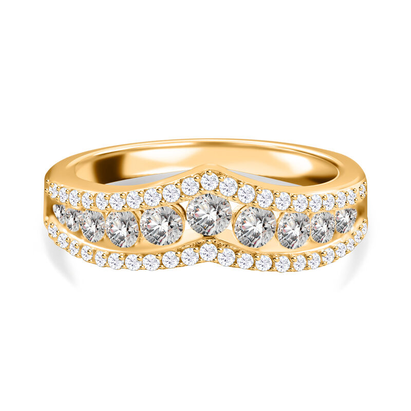 LUSTRO STELLA Zirkonia Ring in Silber mit Gelbgold Vermeil- 2,11 ct. image number 0