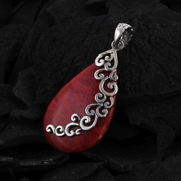 Royal Bali - Koralle Anhänger, 925 Silber image number 3