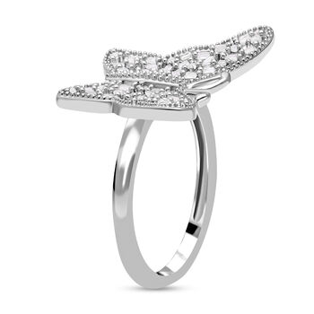 Diamant-Ring mit Schmetterling-Design - 0,33 ct.