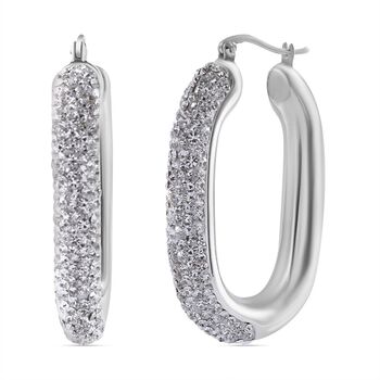 Wei&szlig;e Kristall-Ohrringe - 1,57 ct.