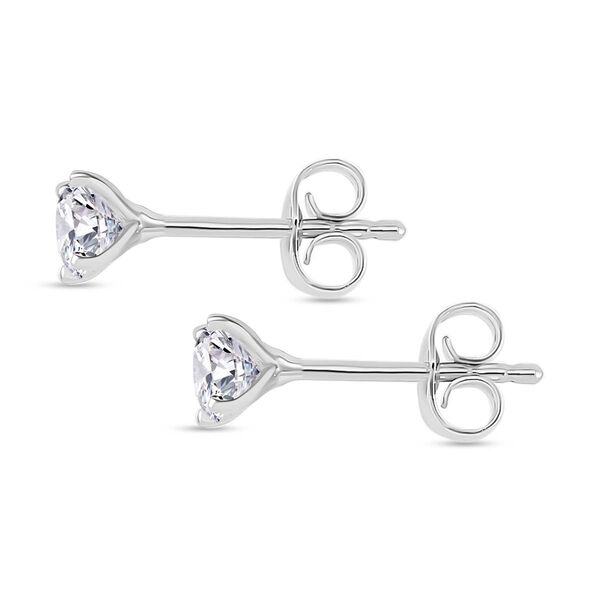 Moissanit Ohrringe, 925 Silber rhodiniert - 0,45 ct. image number 3