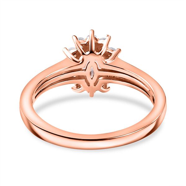 AA Morganit und wei&szlig;er Zirkon Ring, ca. 0,68 ct image number 6