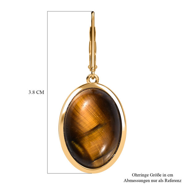 Tigerauge Ohrringe - 22,97 ct. image number 6